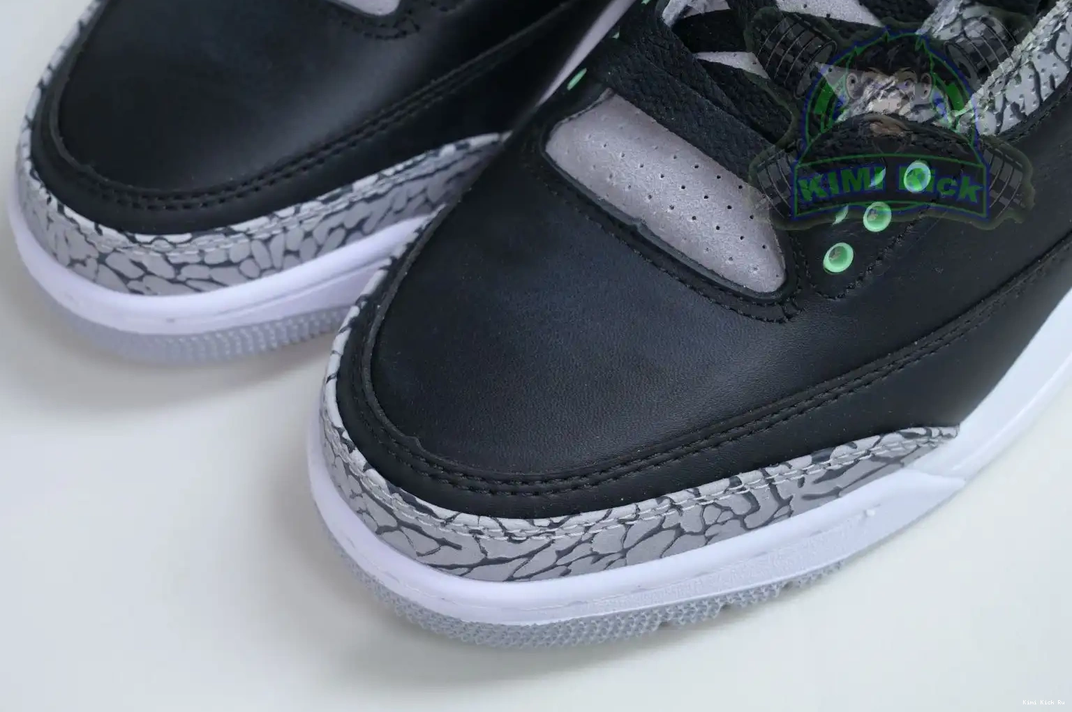 Glow Jordan 3 Green Kimikick Air 0820